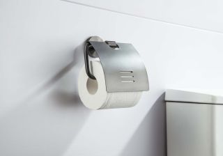 Бумагодержатель с крышкой Aquatek Бетта AQ4609BGM оружейная сталь